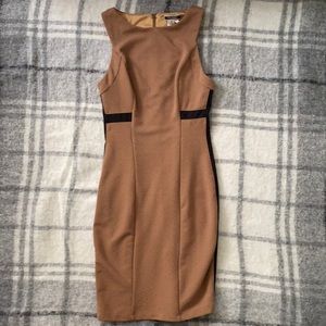 Bodycon dress - brown/ black